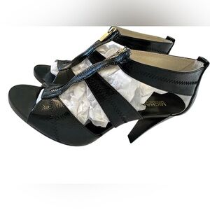 Michael Kors Tstrap Black Sandals Size 9.5
